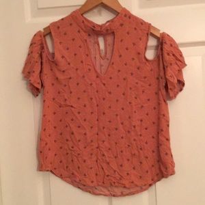 Gorgeous Open shoulder umbrella top!!!! ☂ 🧡 💜